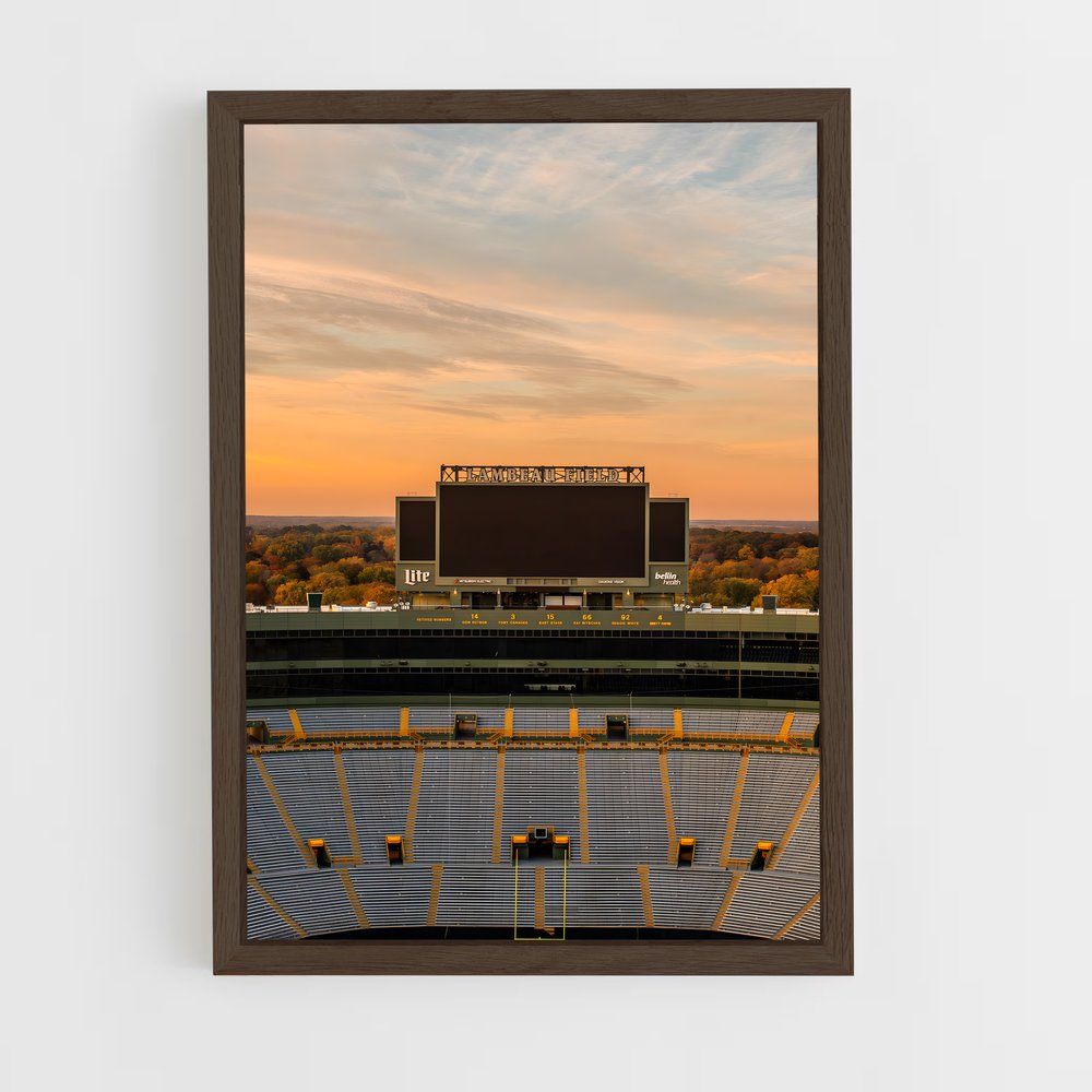 Poster Coucher de Soleil à Lambeau (vue 5)